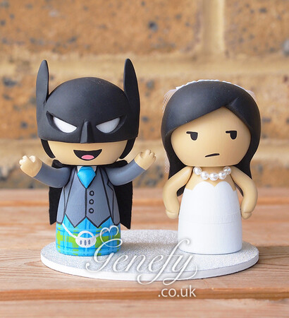 wedding cake topper, genefy playground and bride