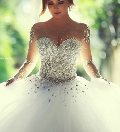 white, weddingdress and woman