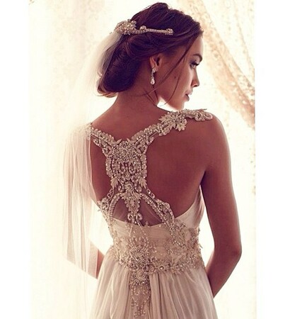 wedding dress, fashion and view