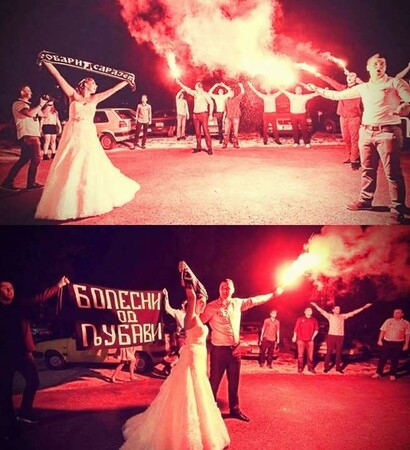 partizan, wedding dress and Belgrade