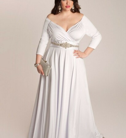 dress, plus size and pretty pear bride