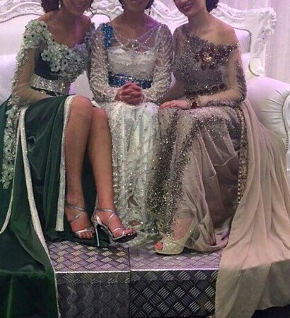 mariage, dress and takchita