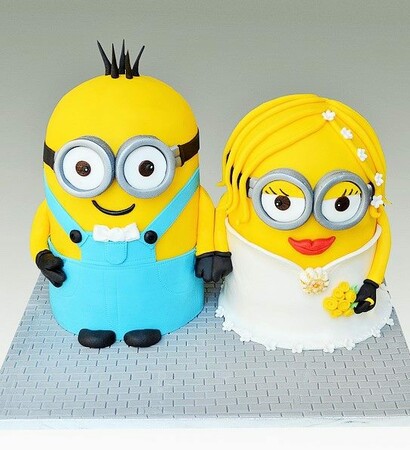 cake, minions and nice