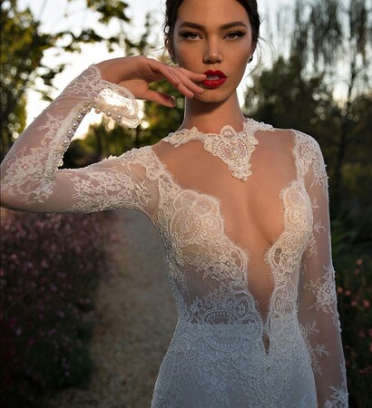 bride, style and long sleeved