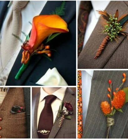 button hole, flowers and autumn