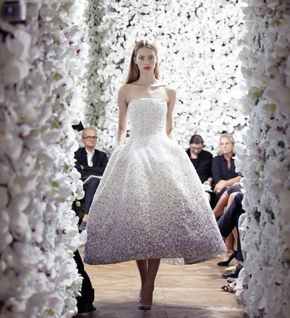 dress, model and runway