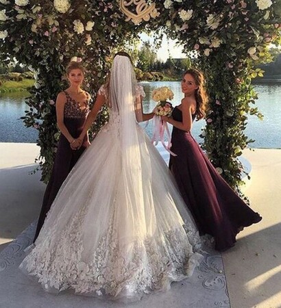 fashion, dress and bridesmaid