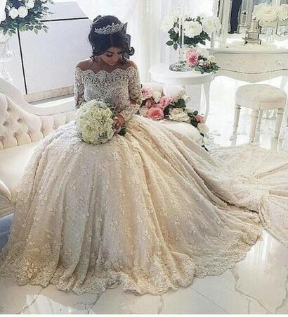 wedding dress, luxury wedding dress and beautiful bride