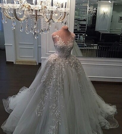 dream dress, princess and floral