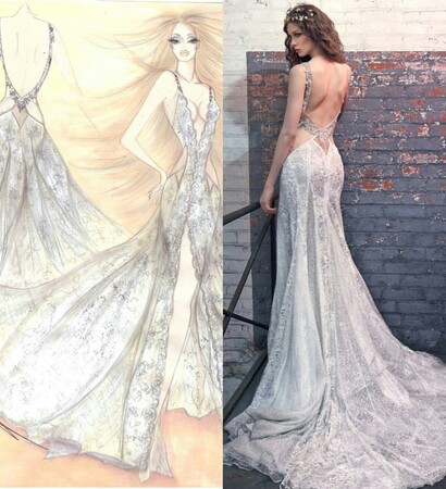 long, fashion and dress