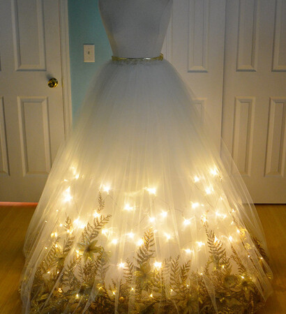 light up dress, wedding dress and prom dress