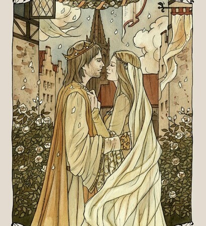 wed, illustration and marriage