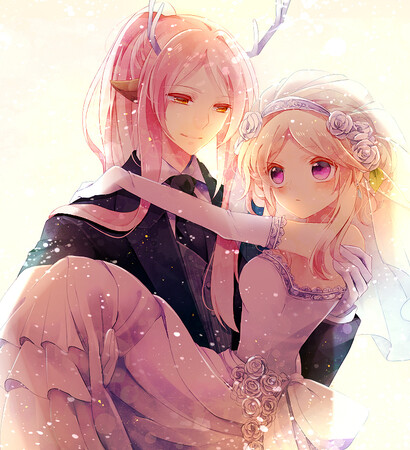 cute, anime couple and lovers