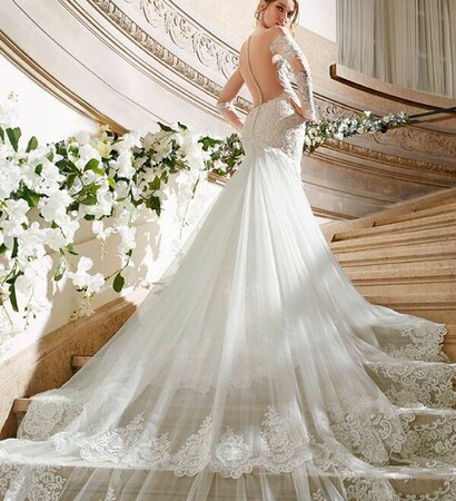 white, tulle and wedding dress
