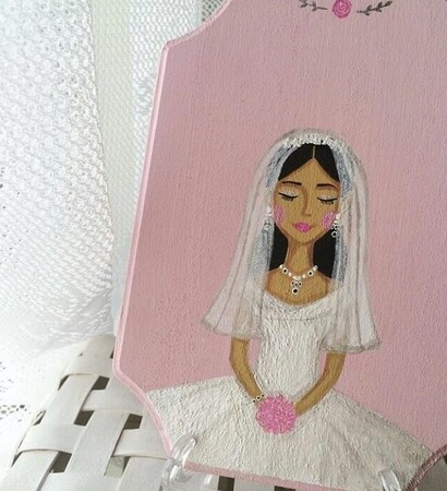 white, art and pink