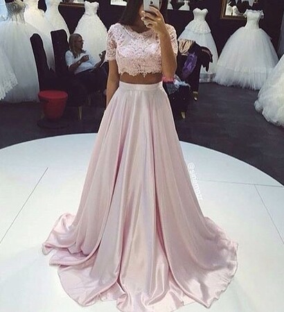 pink, wedding dress and Prom