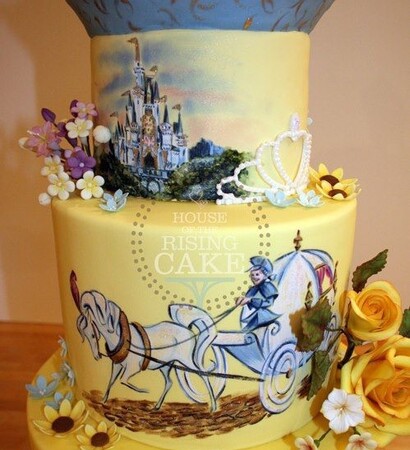 cendrillon, disney and wedding cake