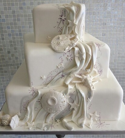 wedding cake, star wars and geekery