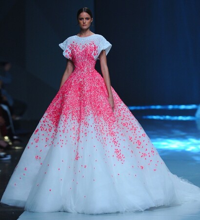 runway, gowns and michael cinco