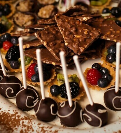 cake pops, candy and chocolate