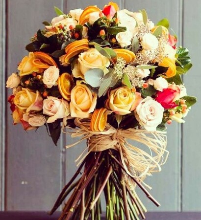 rustic, flowers and decor