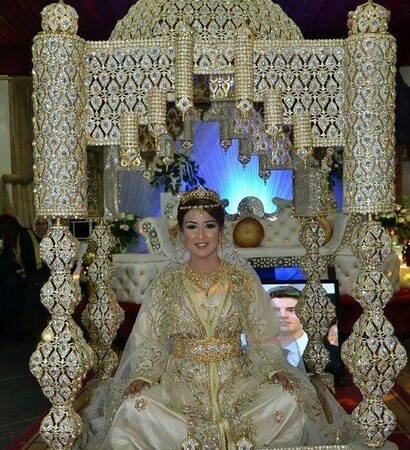 arabic, takchita and bride