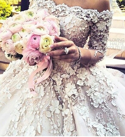 dress, ring and runway