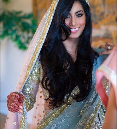 black hair, indian wedding and colourful