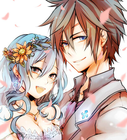 fairy tail, gray and juvia