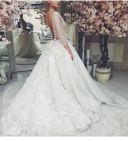 model, wegging dress and white