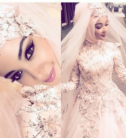 wedding dress, adeliya and make up
