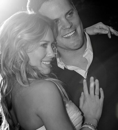 women, Hilary Duff and boy