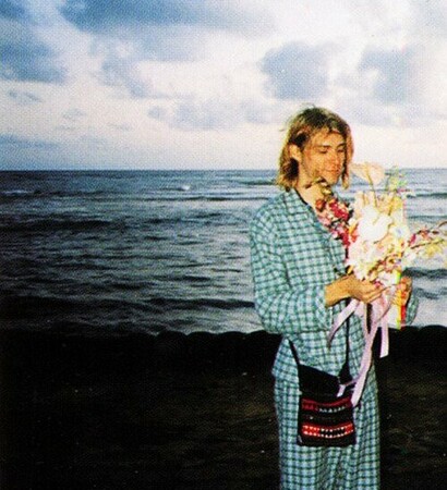day, flowers and kurt cobain