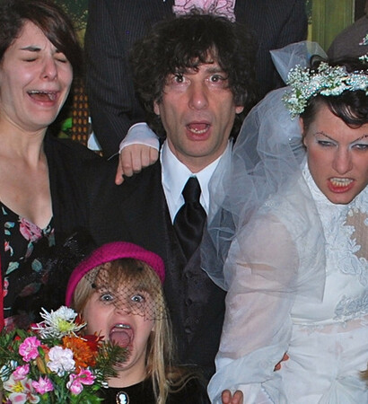 amanda palmer, wedding picture and lol