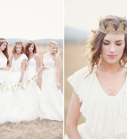 whimsical, crown and dresses