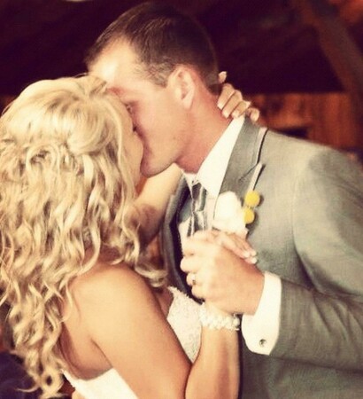 wedding dress, couple and blonde