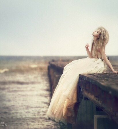 white dress, girl and dress