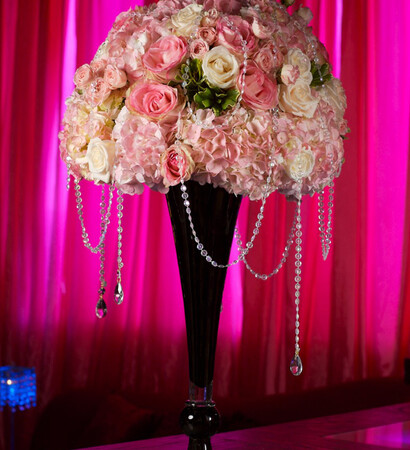 centerpieces, decor and reception