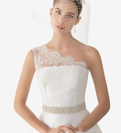 white, veil and girl