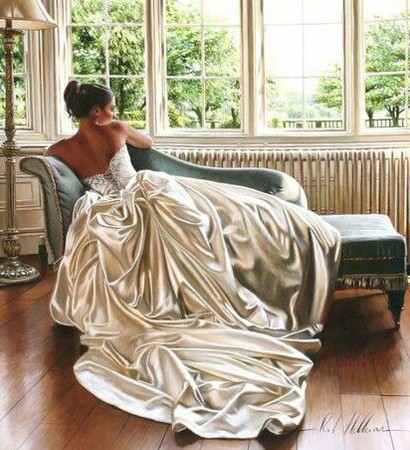girl, white and dress