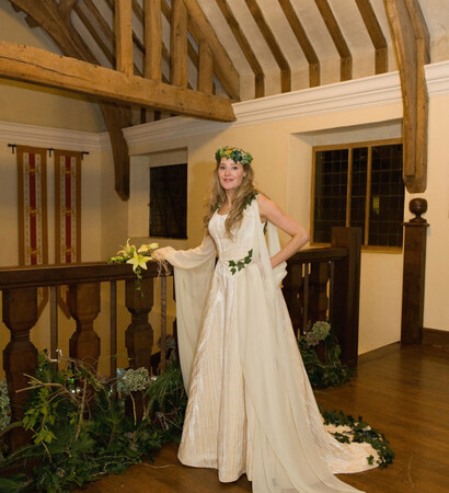 medieval, leaves and dress