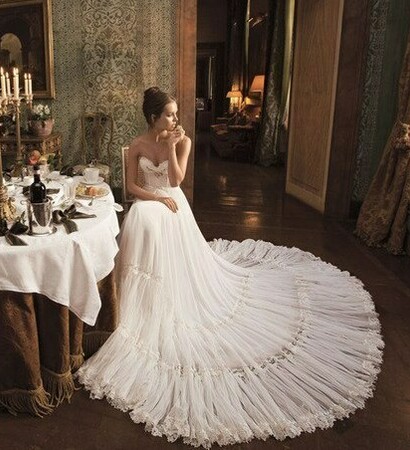 fashion, wedding dress and beauty