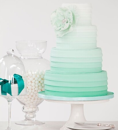 stylish, ombre and wedding cake