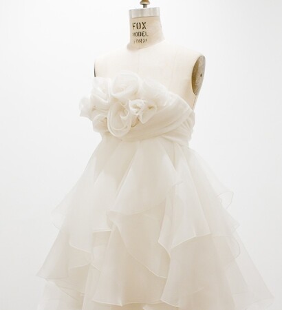 romantic, wedding dress and short dress