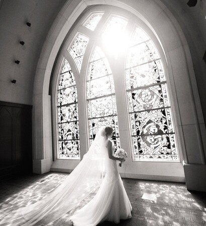 photography, church and bride