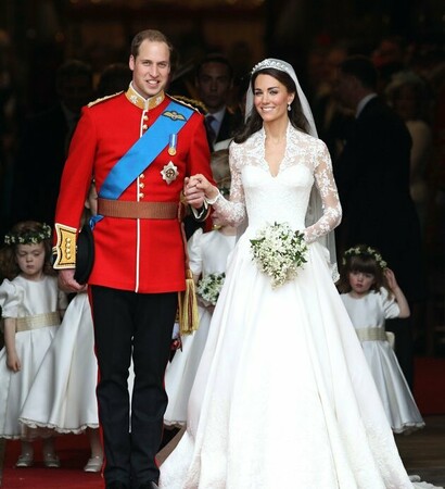 prince william, sweet and gown