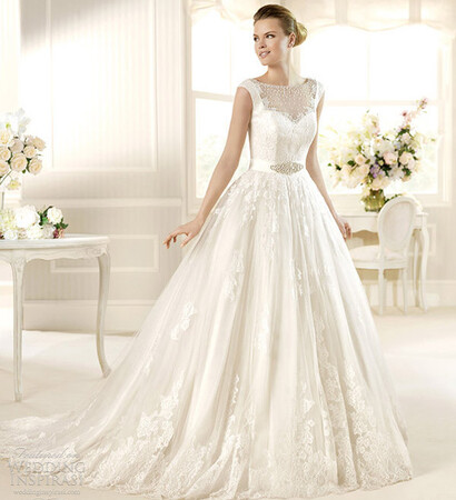luxurious, wedding dress and white