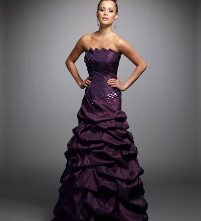 clothes, fashion and floor length dress