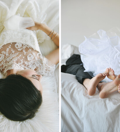 in bed, toes and love