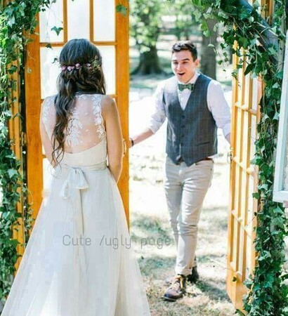 surprise, couples and kiss